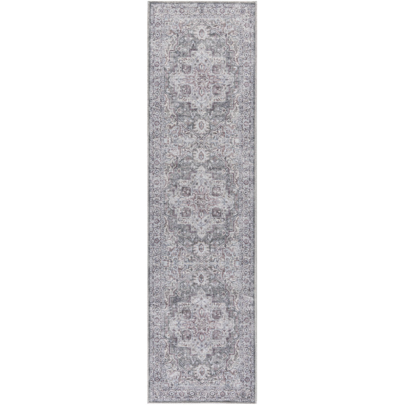 Washable Oriental Rug, Runner 2'2" x 12'