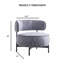Chaise pivotante de conception moderne avec dossier incurvé et pieds en métal-1482364303