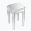 Modern Glass Mirrored End Table