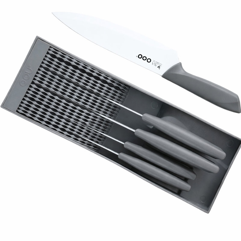 Oou Knife Set, Gray, Gray