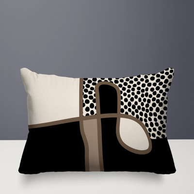 Jai Abstract Reversible Indoor/Outdoor Lumbar Pillow