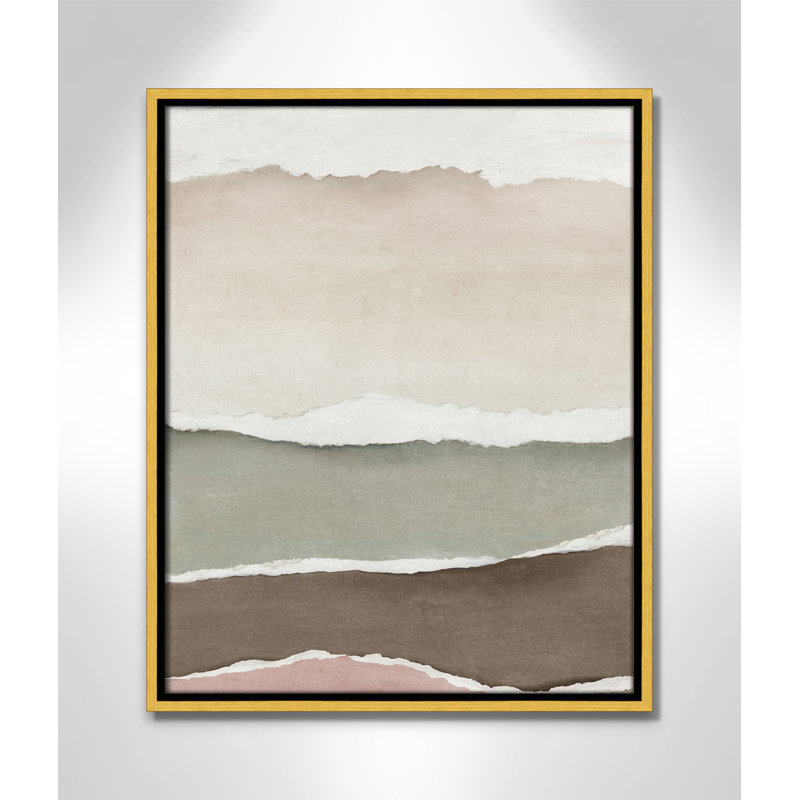 «Torn Whispers I Print» par Emma Peal, H 21,5 po x l 17,5 po, Flotteur doré