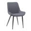Grey Retro Bucket Style Dining Chair 