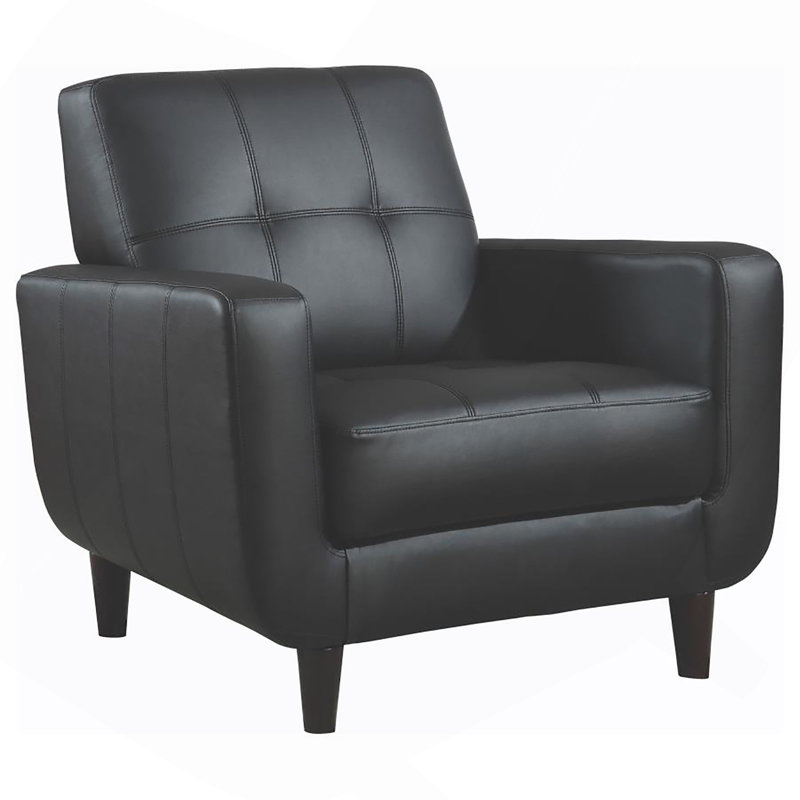 Fauteuil d'appoint à rail noir