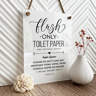 Reilly Originals "Flush Only Toilet Paper" Bathroom Sign - 6x8 Inch Acrylic, 2-Pack, Made In USA - View #7