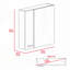 Armoire à pharmacie de salle de bain avec miroir-799960376