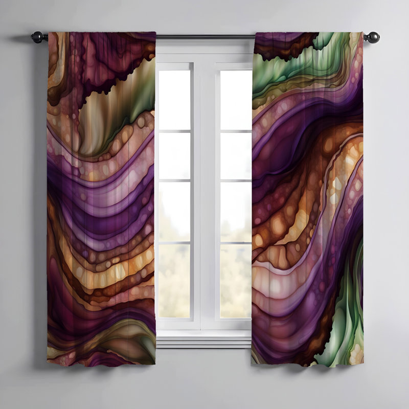 Paire de rideaux semi-transparents Elayathamby, L 40 po x L 52 po