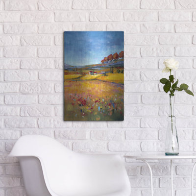 «Village Landscape» par Svetlana Aleynikova, art mural en métal