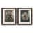 Papier, cadre noyer