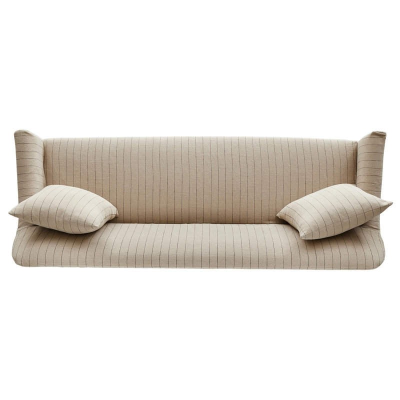 Lowell Slipcover Sofa, Cream Striped