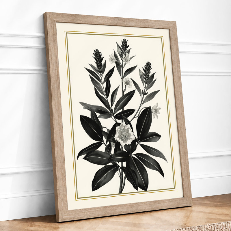 Study In Botanical - Framed Print, A2 - 59.4 x 42.0 cm, Oak