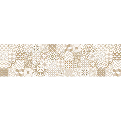 Lila Vinyl Machine Printed Area Rug