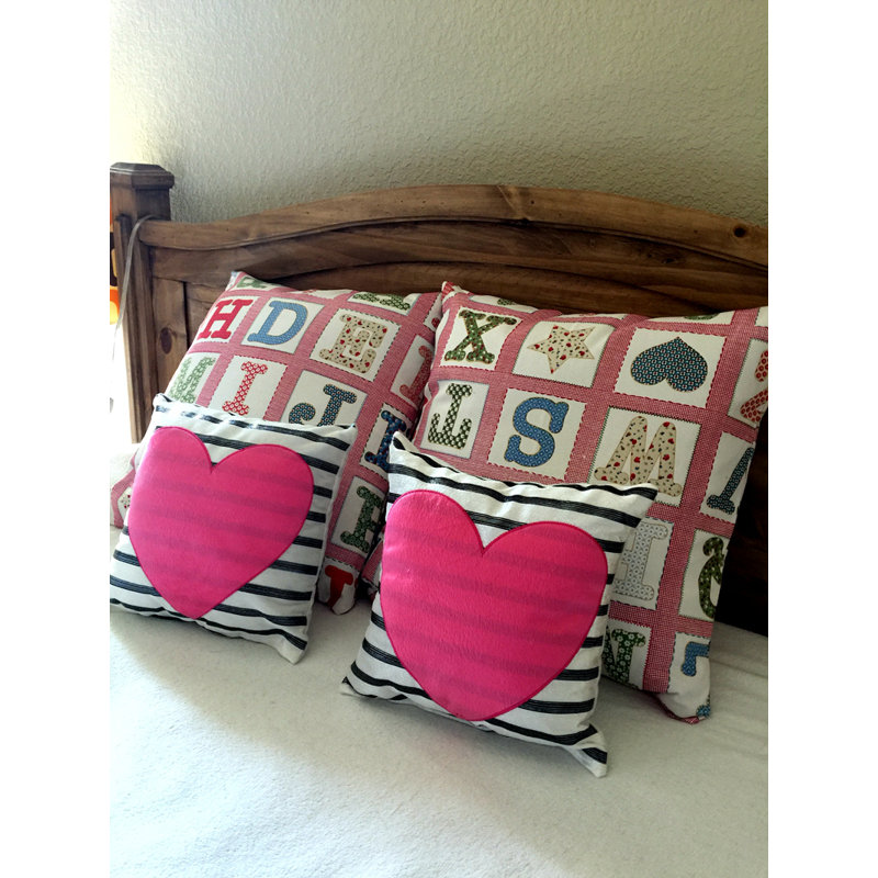 Mosos Striped Cotton Blend Reversible Throw Pillow