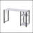 Rectangular Writing Desk With 2 Tier Shelf-573868661