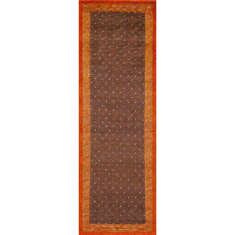 Maben Wool Polka Dots Indoor Rug, Runner 2'6" x 8'