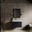 Ensemble de meuble-lavabo simple l 30 po x P 22 po, miroir 28 po et robinet chromé Castor-104785187-105299704