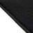 Harrish Custom Size Solid Black Color Medium Pile Slip Resistant Runner Rugs by Feet-624223322