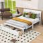 Lit plateforme double avec deux tiroirs de rangement-1583764556