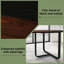 Table d'ordinateur Curved Design, bureau de direction haut, table de réunion, table de bureau