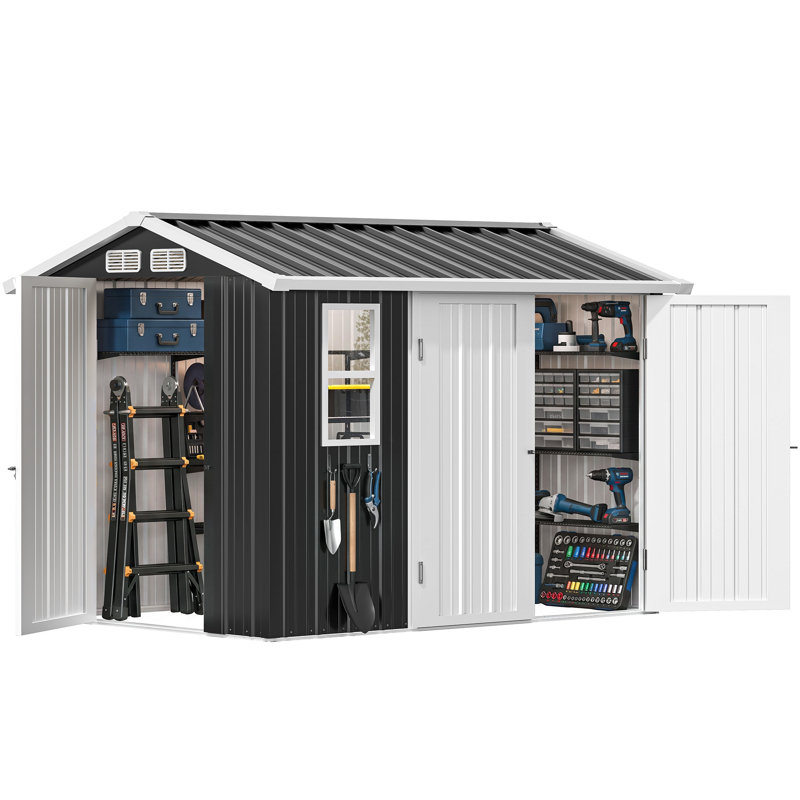 Balconera 7×5FT Outdoor Storage Shed with 3 door