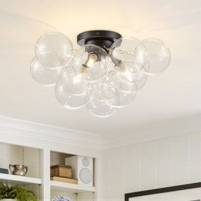 Plafonnier semi-encastré 3 lumières Spoutnik