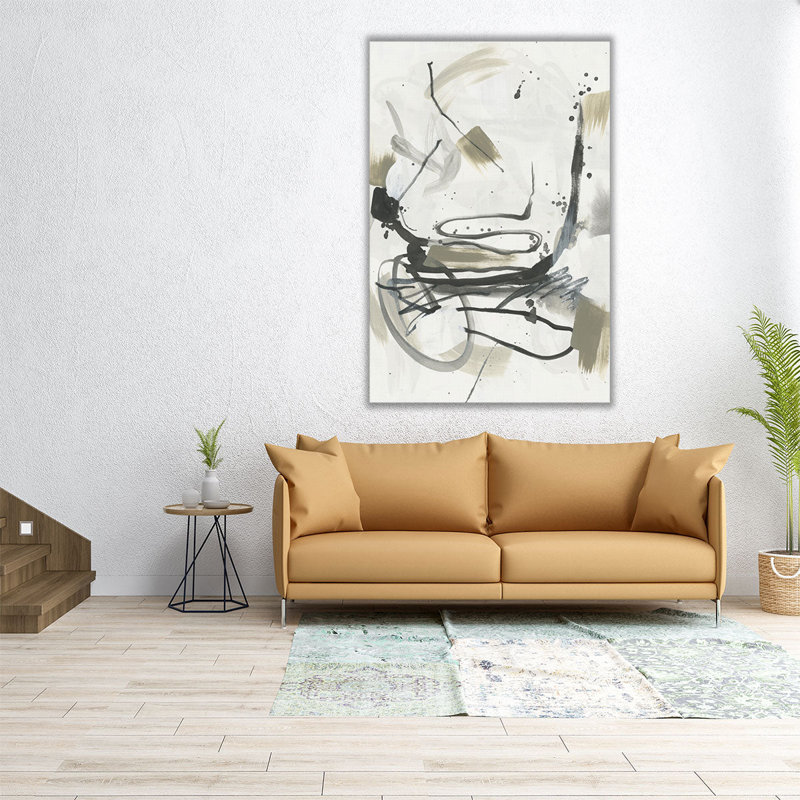Serpentine Alphabet I - reproduction d'art sur toile, H 24 po x l 16 po