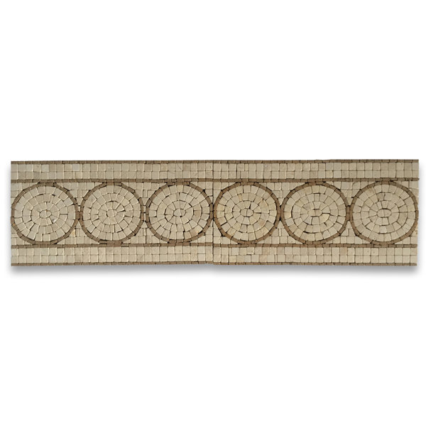 Circle 5.5" x 10.6" Marble Mosaic Wall & Floor Tile