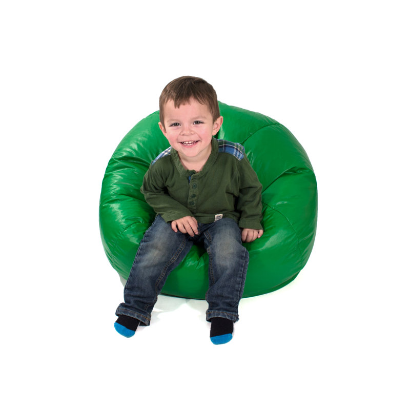 Fauteuil à billes classique, Petit, Suède de microfibre flamme rouge