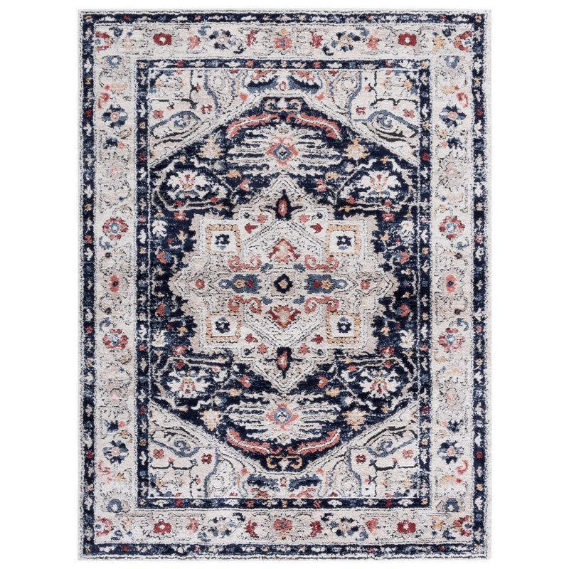 Luna Performance Oriental Rug, Rectangle 5'2" x 7'