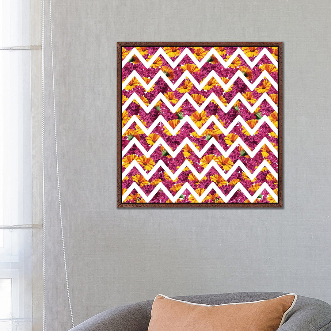 Chevron Summer von Tobias Fonseca - Galerie-umwickelte Leinwand Giclée auf Leinwand