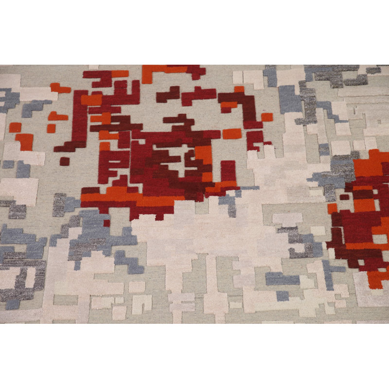 Abstract Oriental Area Rug 8x10