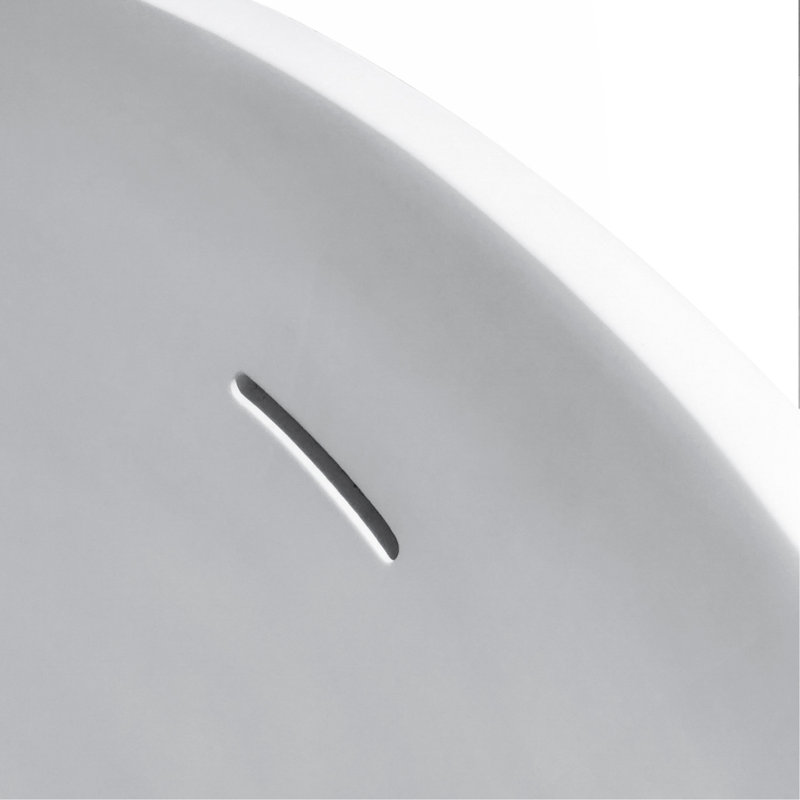 59 Inch Small Size Artificial Stone Solid Surface Freestanding Bathroom Bathtub