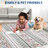 Floral Machine Washable Rug with Rubber Non-Slip Backing for Living Room, Dining Room, Bedroom, Office & Playroom-47545442