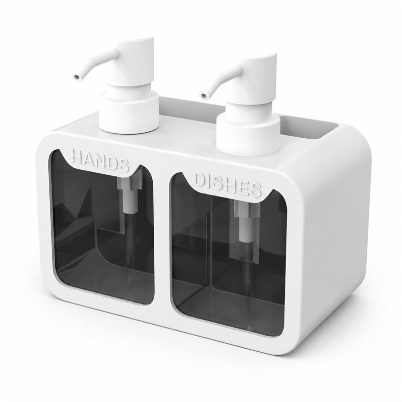 Dual Chamber Push Soap Dispenser