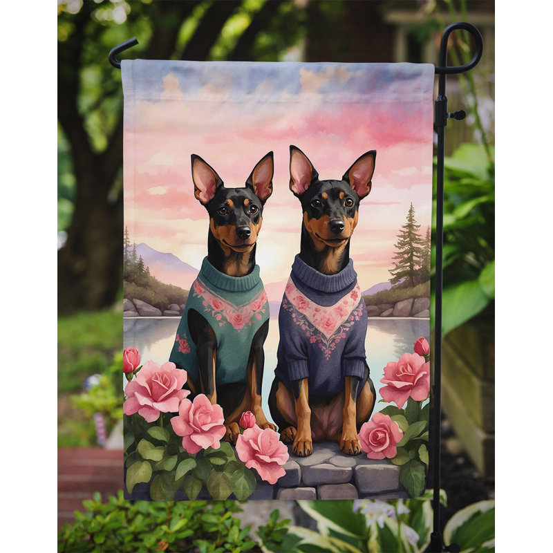 Double Sided 15.5'' H x 11.25'' W Polyester Valentine's Day Garden Flag