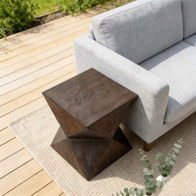Table d'appoint en béton de 14,25 pouces
