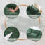 Canapé modulaire en L à 3 places en chenille de 113 po avec repose-pieds, 2 coussins et poches latérales Chenille - vert