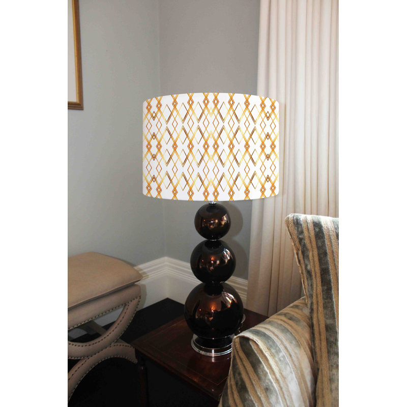 Cotton Drum Lamp Shade ( Uno ), 25cm H x 40cm W x 40cm D