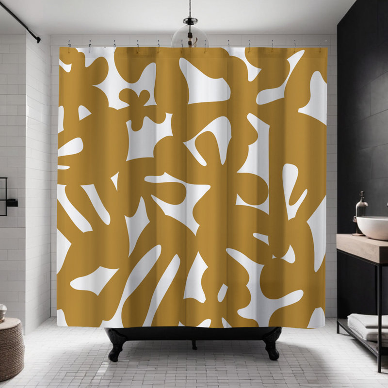 Rideau de douche Coco, Moutarde