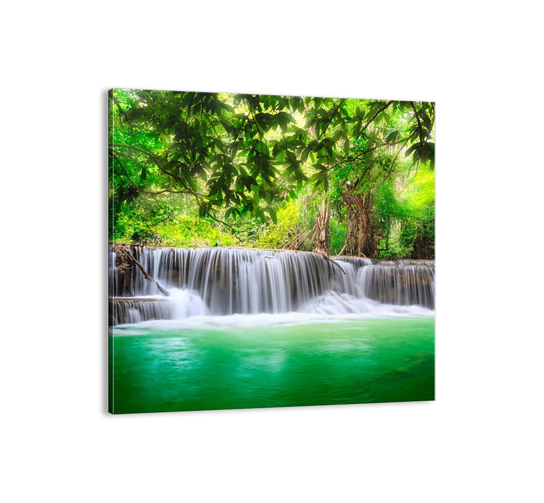 Leinwandbild - Fotografie „Green Cascade”