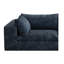 Nuage de velours côtelé bleu avec conception à double couche, coussin amovible, sans assemblage pour les chaises de salon. Siège confortable rembourré de plumes, bricolage modulaire, support en éponge pure, espace de compression haute densité-120915227