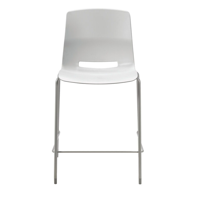 Wille Stacking Bar Stool, Light Gray, Counter Stool (25" Seat Height)