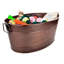 Grand panier de rangement en métal pour jouets pour chiens avec poignées-1792679520