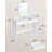 VASAGLE Vanity Desk With Large Mirror, Vanity Table With 2 Drawers And 3 Compartments, Makeup Vanity, Makeup Desk, Modern