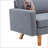 70" Linen Sofa With 2 Throw Pillows-528262837-528262836