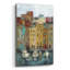  «Old Town Port 2» par Silvia Vassileva, art mural en verre acrylique, 12 po x 16 po