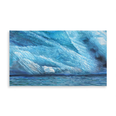 Blue Coastal Sea Icebergs Tablecloth - Indoor/Outdoor Decor