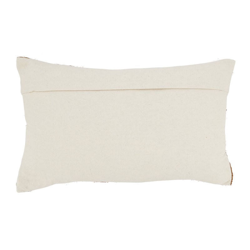 Coussin décoratif à carreaux Neela Collection, H 12 po x l 20 po, Duvet, Rectangulaire