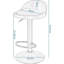 Mettawa Swivel Upholstered Iron and Faux Leather Adjustable Height Bar Stool with Iron Frame-1175227386