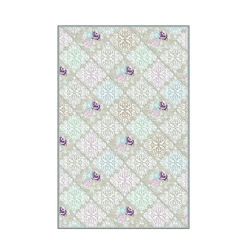 Antibacterial Hall Carpet, 39.4 x 59.1 inches | 100% Polyester, 0.4 in Pile Height, Non-Slip PVC Felt Dot Underside | Machine Washable, 3D Digital Printing, Durable & Stylish for Modern Home Décor